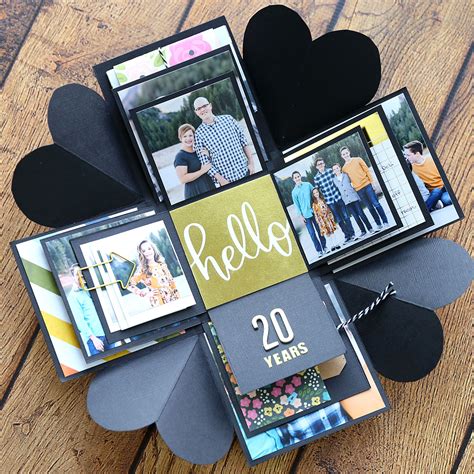 what to put in an exploding gift box